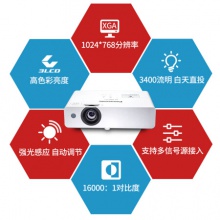 松下（Panasonic）PT-WX3400L 投影儀 投影機(jī)辦公（標(biāo)清 3400流明 HDMI）